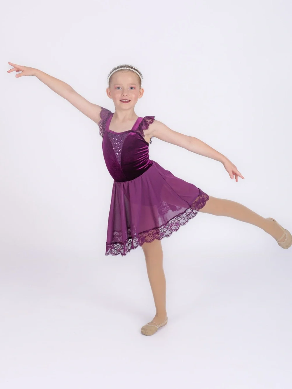 Weissman Purple Lyrical Dance Costume